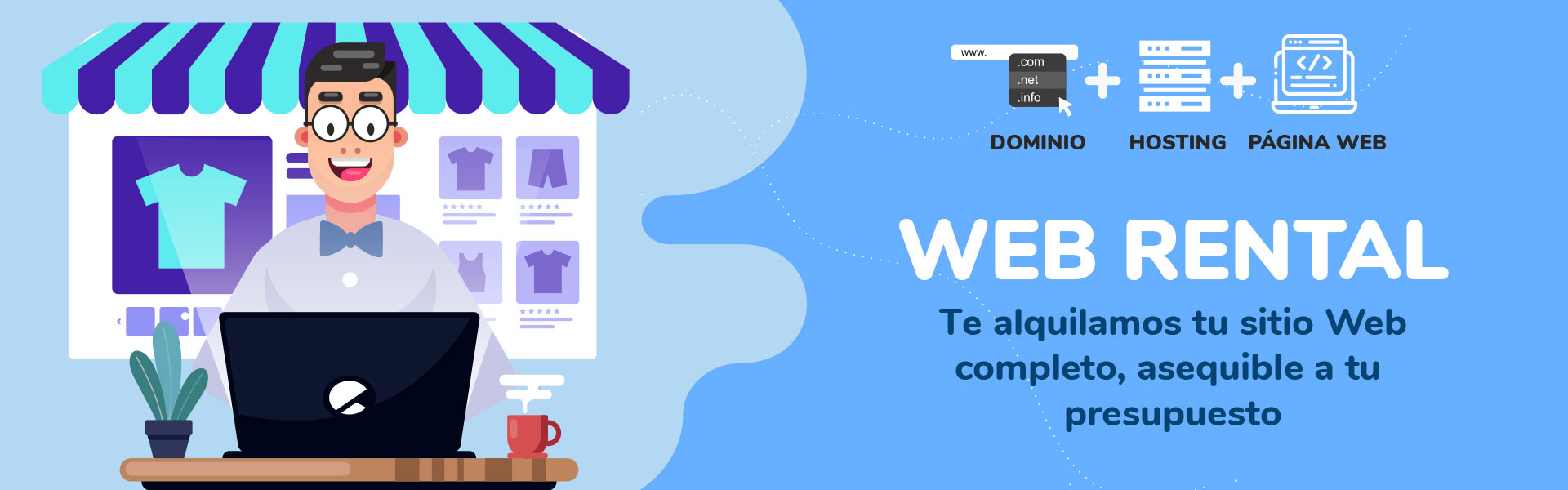 Te Alquilamos Tu Sitio Web Con Web Rental A Bajo Costo